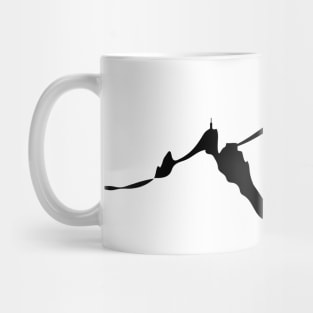 Chamonix Mont blanc et Aiguille du Midi leewarddesign Mug